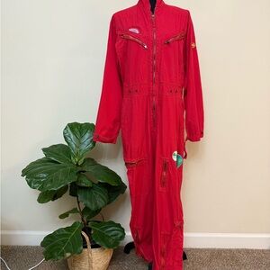 Free People Red Women's Jumpsuit Flight-suit Small